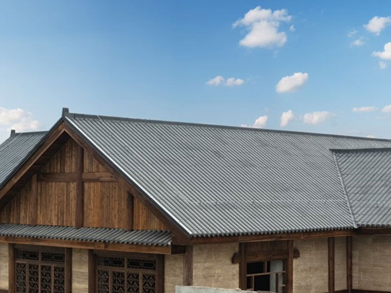 Aluminium magnésium manganèse Hui Style Antique Indigo Metal Rofing Tile