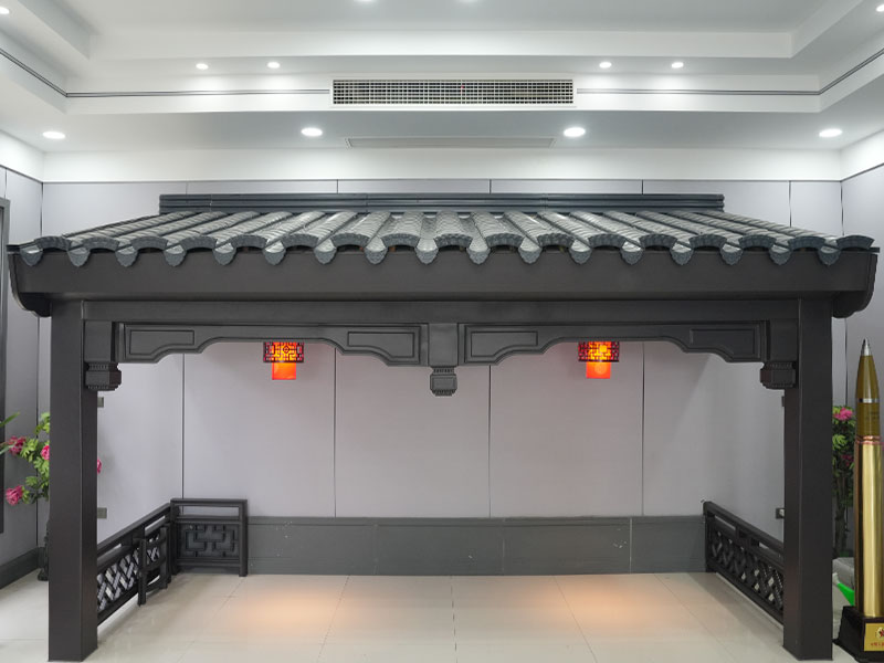 Aluminium magnésium manganèse Hui Style Antique Indigo Metal Rofing Tile