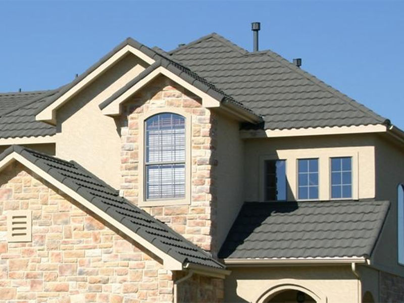 Aluminium Magnésium Manganèse en une seule pièce tuile de toiture en métal antique